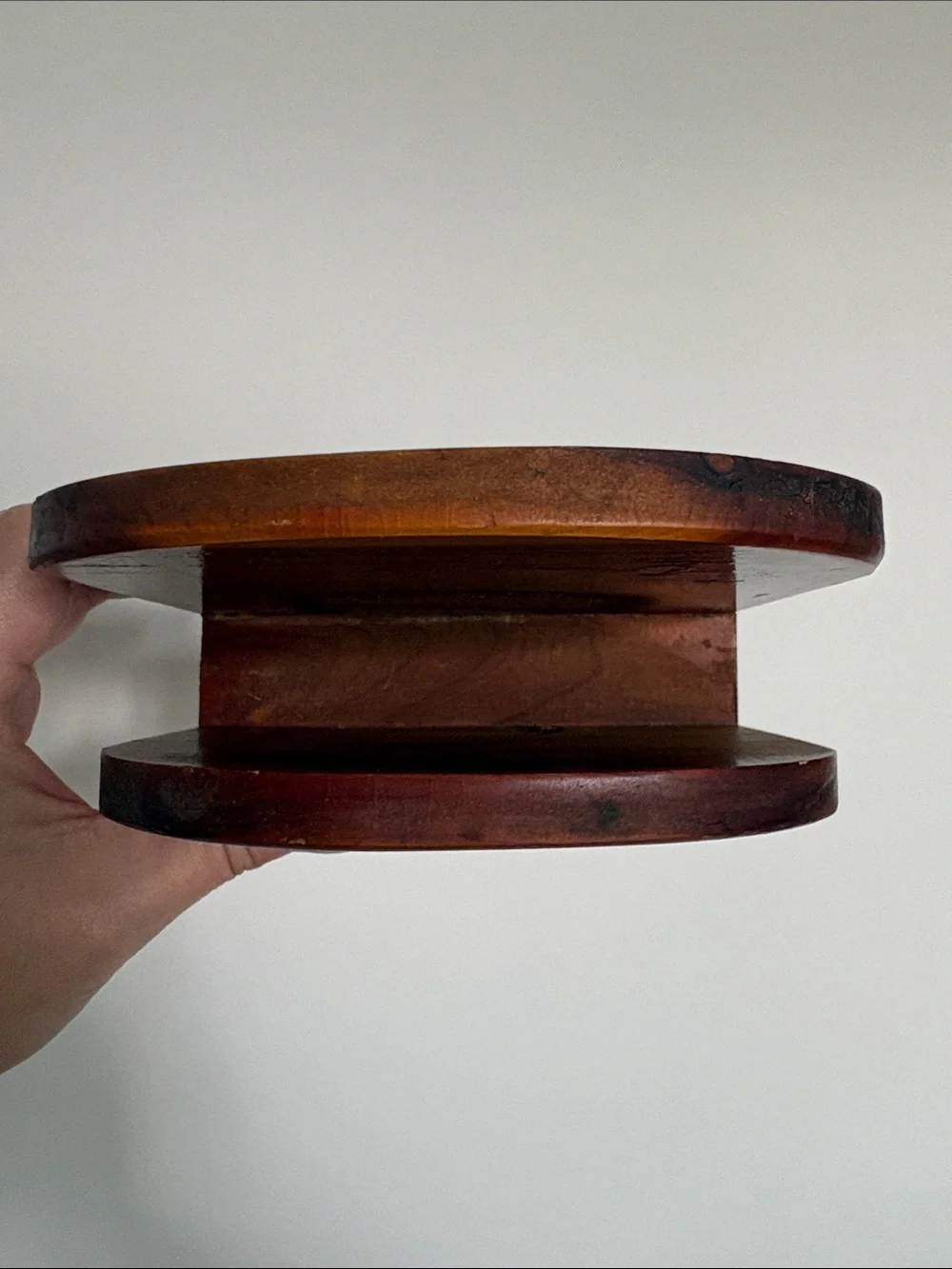 Vintage wooden Napkin Holder - Brown and Yellow Kitchen Prayer